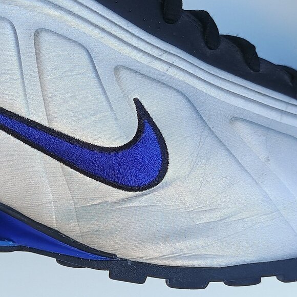 Nike Shox R4 Blue Silver Men’s 10.5 Running Shoes - Picture 5 of 10